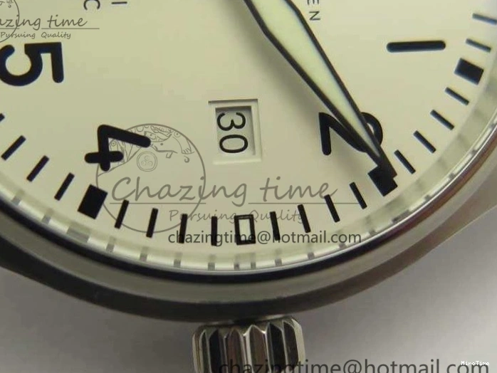 MIROTIME 0326 Efficient Mark XVIII Le Petit Prince IW327001 SS MKS 1:1 Best Edition White Dial On Leather Strap MIYOTA9015 V 7220